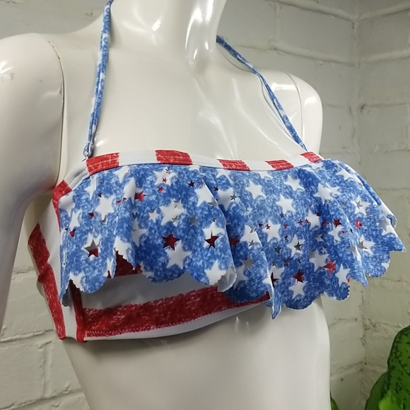 heat Other - Heat Patriotic Swim Top Stars and Stripes Large